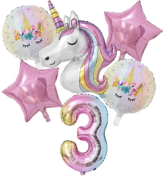 1Set Einhorn Party Dekoration 03